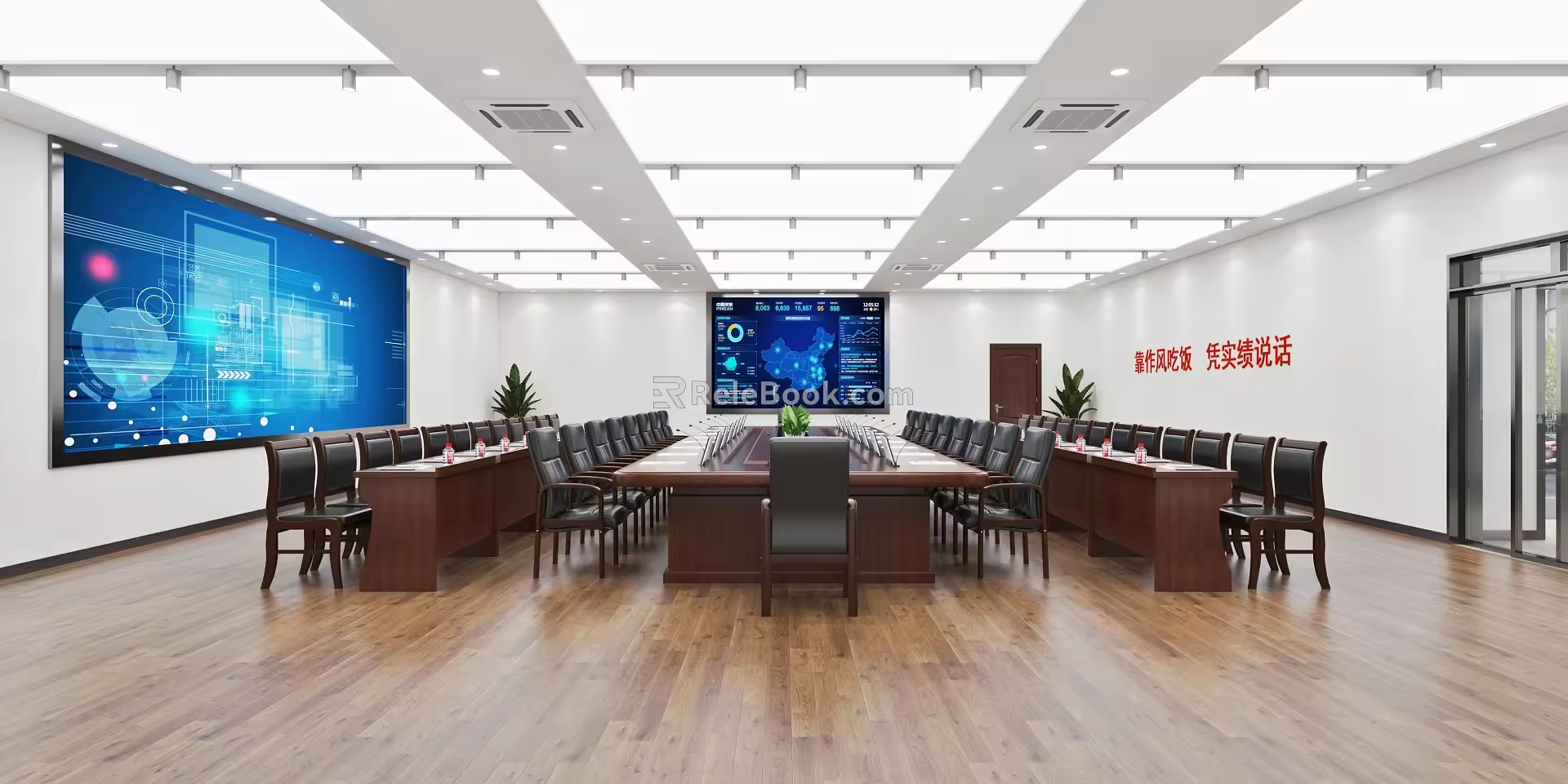 modern command center 3d model
