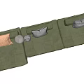 Modern Multiplayer Sofa 3d model