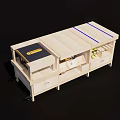 Multifunctional Wooden Desk Featuring Multiple Drawers Storage Compartments And Organized Workspace