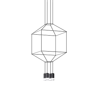 Vibia modern chandelier minimalist chandelier creative chandelier led chandelier 3d model