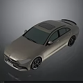 Silver Modern Sedan With Sunroof Black Wheels And Sleek Reflective Finish