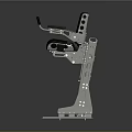 TITAN Fitness Strength Training Chair With Black Seat Armrests And Silver Metal Frame