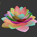 Beautiful Pink Lotus Flower With Soft Layered Petals On Dark Background