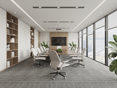 Modern Conference Room 3d model