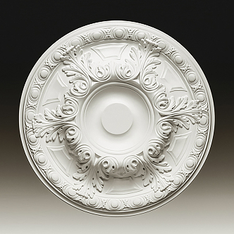 European-style lamp plate carved 3d model