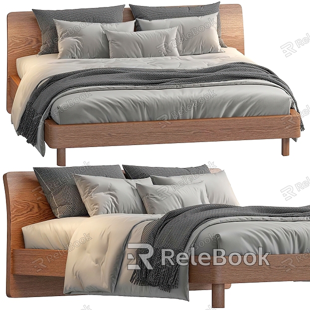 Double Bed Fabric Double Sofa Bedside Soft Bag DitreItalia model