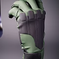 High Quality Green Glove With Black Palm And Comfortable Fit Design