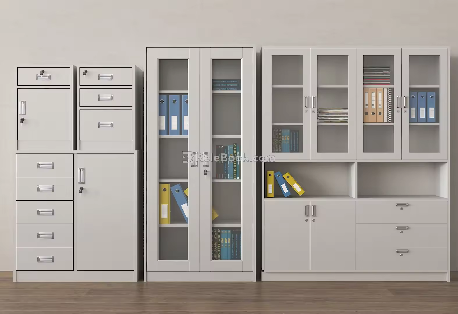 Modern File Cabinet File Cabinet Iron Cabinet Bookcase Office File Cabinet 3d model