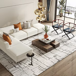 New Chinese style sofa 3d model