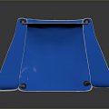 Blue Portable Folding Leisure Chair With Metal Frame For Outdoor Activities