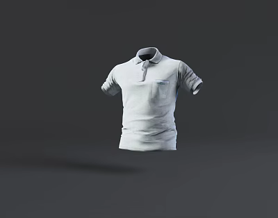 Modern Clothes Men's Blouse 3d model