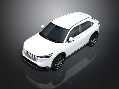 White Modern SUV with Sleek Exterior Design and Black Alloy Wheels 3d model