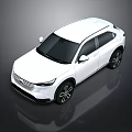 White Modern SUV with Sleek Exterior Design and Black Alloy Wheels