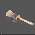 High Quality Household Brush Featuring Wooden Handle Natural Bristles And Metal Ferrule