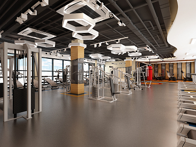 Modern Gym 3d model