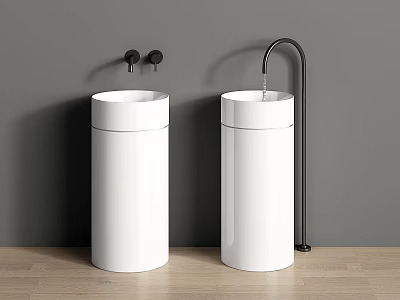 Modern wash basin column basin floor basin faucet wash basin wash basin vertical basin wash basin 3d model