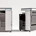 Two Professional Modern Multifunctional bizhub Office Equipment With Digital Display And Drawers