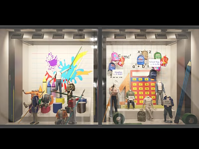 Modern Window 3d model