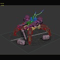 Modern Robot Mech Warrior Machine Battlearm Mechanical Battlearm Machine Warrior 3d model