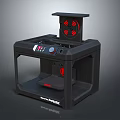 Modern printer three-axis printer CNC printer machining center CNC system 3d model