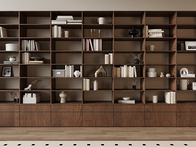 Middle Style Bookcase model