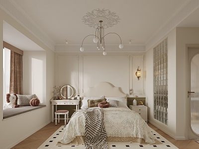 French Bedroom Room 3d model