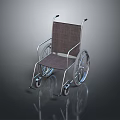 Modern Durable Wheelchair With Metal Frame Fabric Seat And Smooth Rolling Wheels