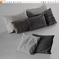 Neutral Toned Modern Decorative Throw Pillows With Striped And Solid Designs
