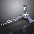 Futuristic Weapon 3D Model Featuring Sleek Metallic Structure And Advanced Design