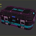 Durable Black And Teal Toolbox With Serial Number 280 7653 And Sturdy Design
