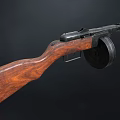 Realistic Submachine Gun Realistic Weapon Gun Firearms Assault Rifle Submachine Gun Clamp 3d model