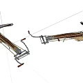 Modern Crossbow Old Crossbow 3d model