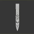 3D Rendered Modern Military Ship With Gray Hull Red Bottom Upper Structure And Antennas