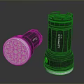 Flashlight flashlight military flashlight lighting tools tactical flashlight charging flashlight 3d model