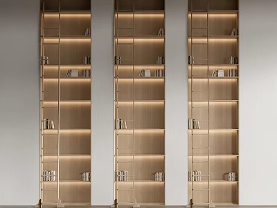 modern bookcase ladder 3d model