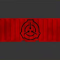 Red Shipping Container Equipment Featuring Black Logo And Smooth Exterior Design