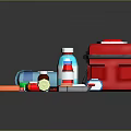 Essential Emergency First Aid Equipment With Kits Bandages And Medicine Bottles
