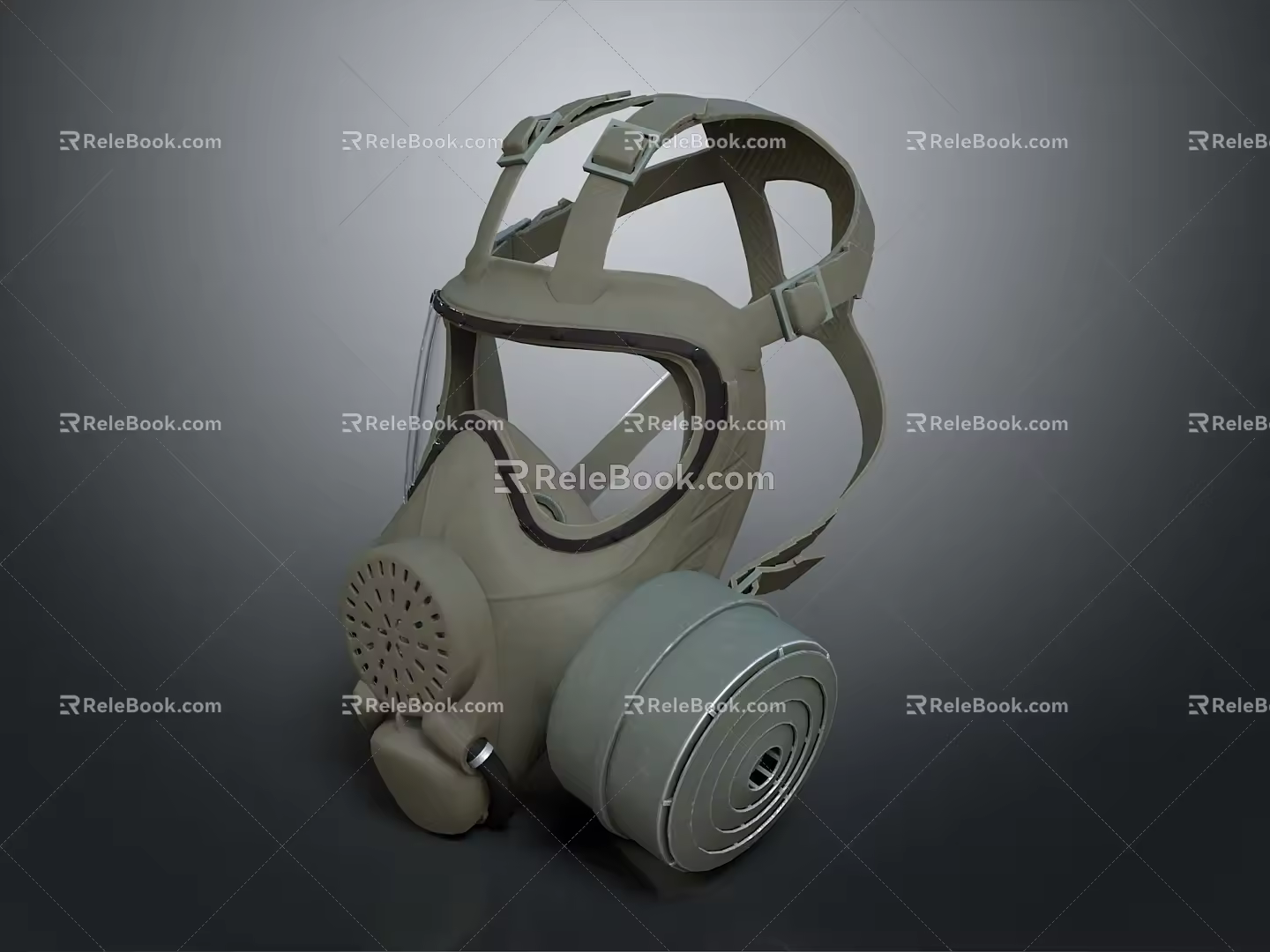 Gas Mask Science Fiction Gas Mask Gas Mask Respirator Breathing Mask Biochemical Mask Science Fiction Mask 3d model