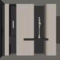 Modern Entryway Shoe Cabinet With Sleek Storage Design And LED Lighting