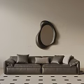 Modern three-seat sofa 3d model