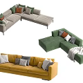 Modern Combination Sofa Combination 3d model