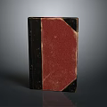 Vintage Hardcover Book With Red And Black Cover For Daily Use