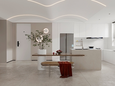 Modern open kitchen model