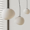 Modern chandelier spherical chandelier 3d model