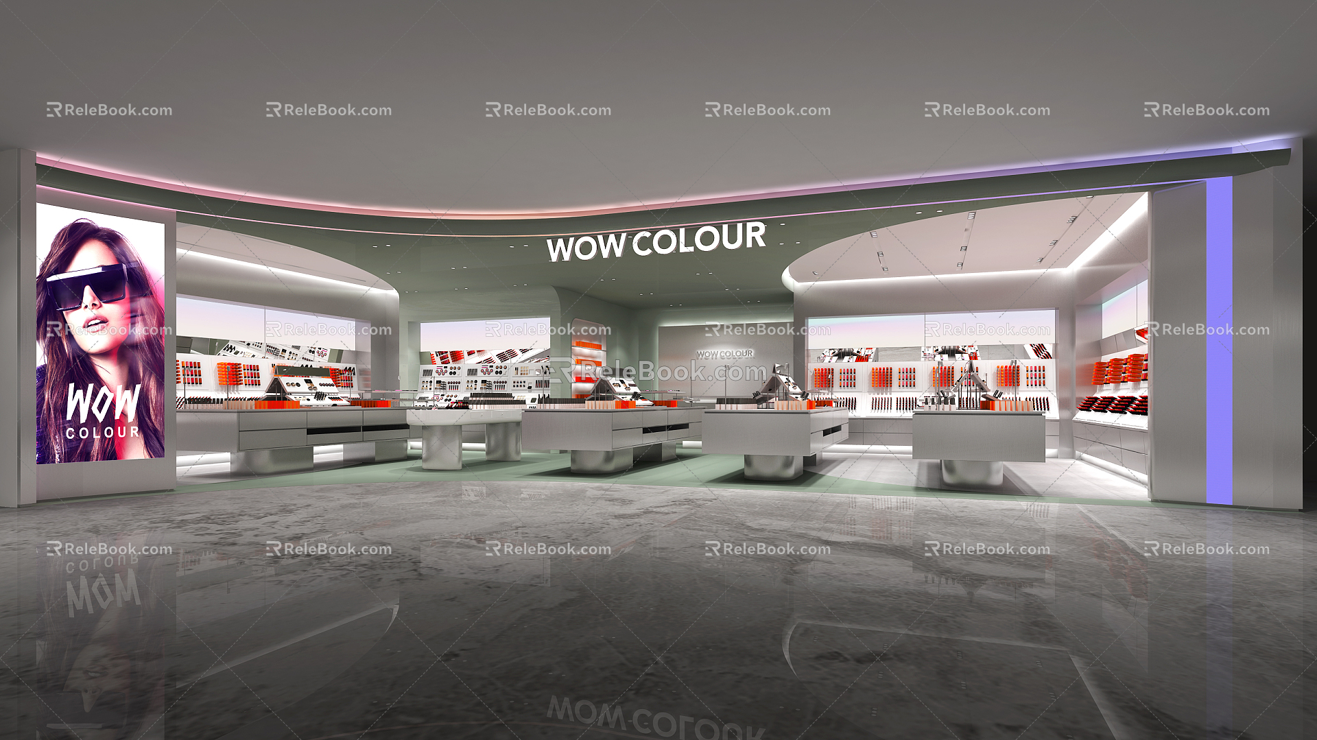 Modern Cosmetics Store 3d model