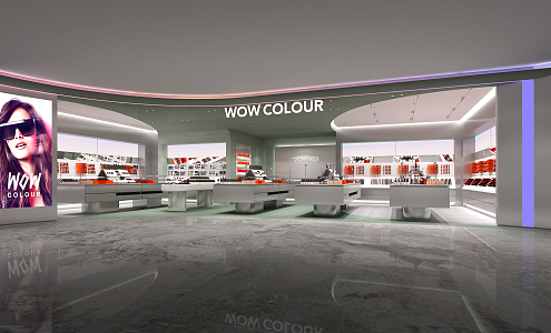 Modern Cosmetics Store 3d model