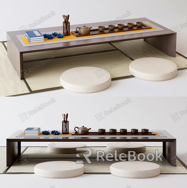 New Chinese Tea Table and Chair Tea Table Tea Set Tatami Tea Cup model