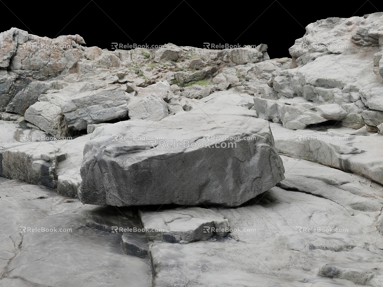 Rock Stone Stone Mountain Natural Environment Stone Pile 3d model