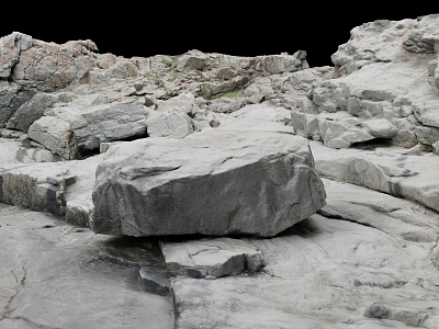 Rock Stone Mountain Natural Environment Stone Pile 3d model