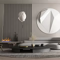 Modern Sofa Coffee Table Combination Sofa Coffee Table 3d model